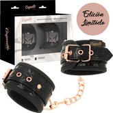 COQUETTE CHIC DESIRE - BLACK EDITION HANDCUFFS WITH NEOPRENE LINING